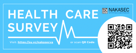 Health Care Survey: visit https://su.vc/nakasecva or scan QR code